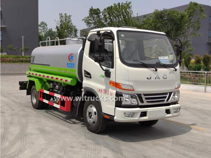 JAC 8000liters water tanker truck