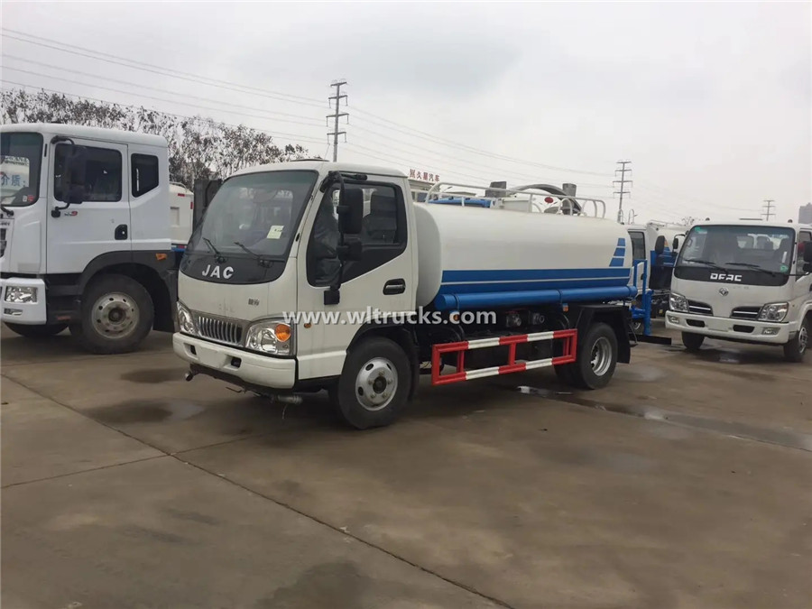 Jac 5000L water tank truck