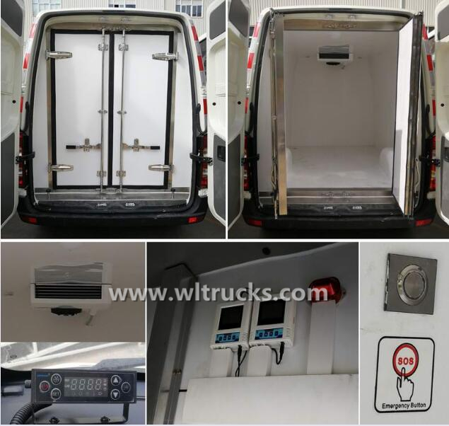 King Long minibus electric refrigerated cargo van