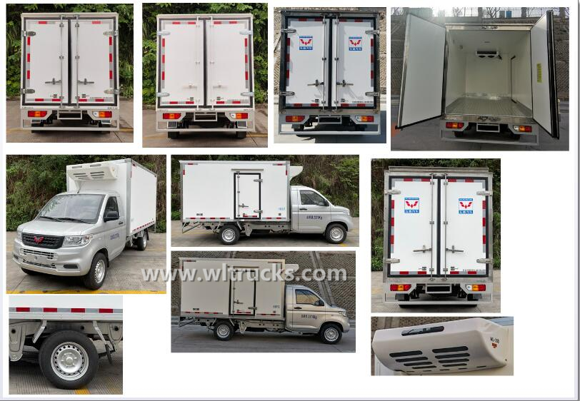 SGMW mini 1 ton box freezer truck