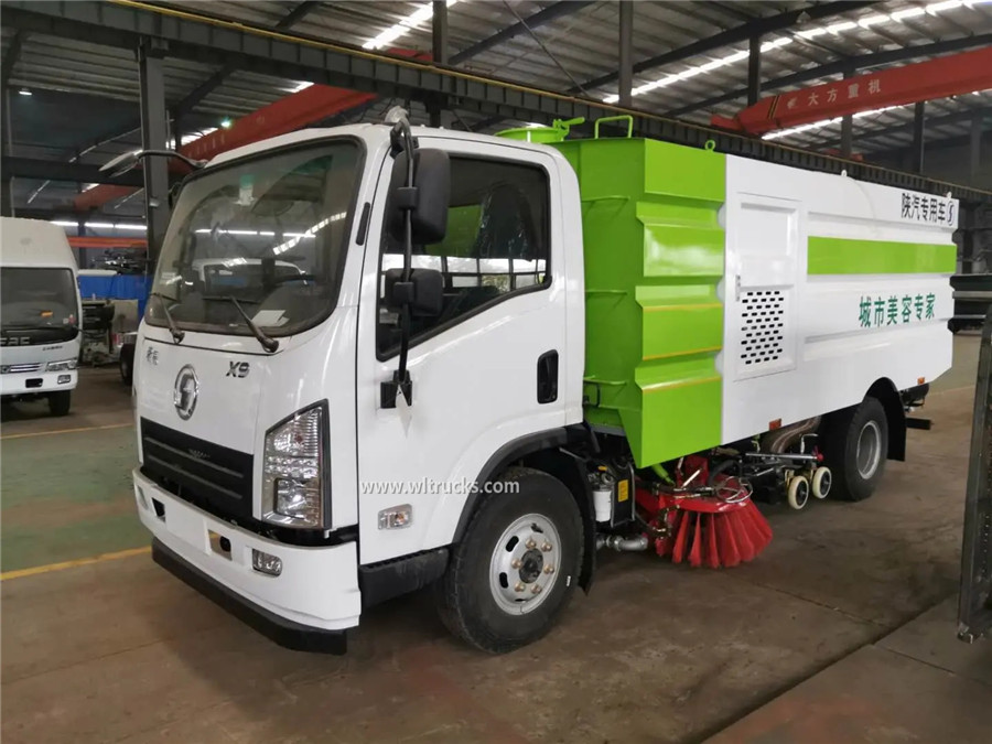 Shacman xuande 8cbm street washing and sweeping truck