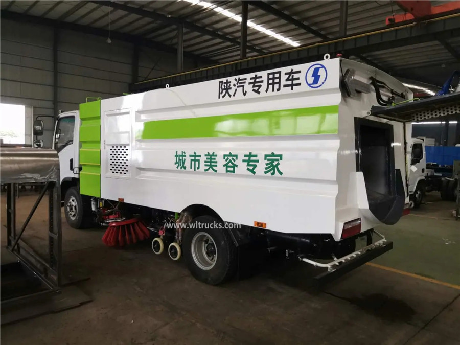 Shacman xuande 8m3 cleaning road sweeper truck