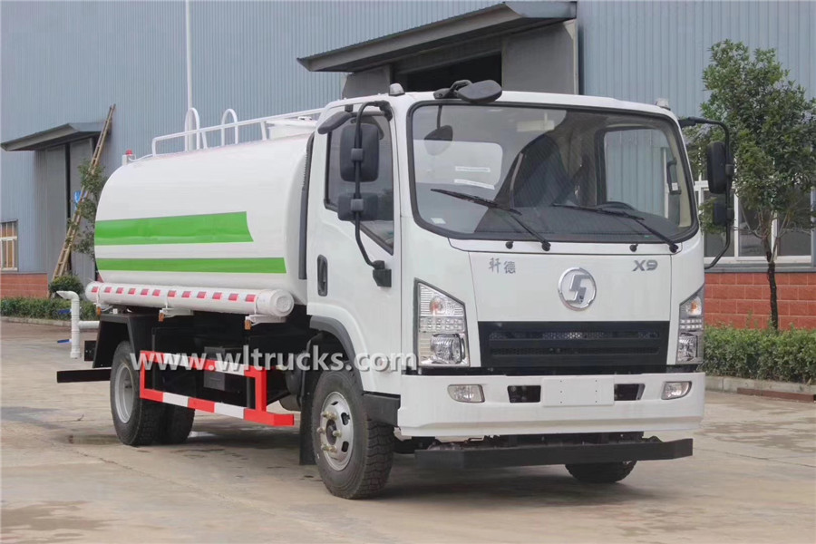 Shacman xuande  9000L water bowser tanker truck