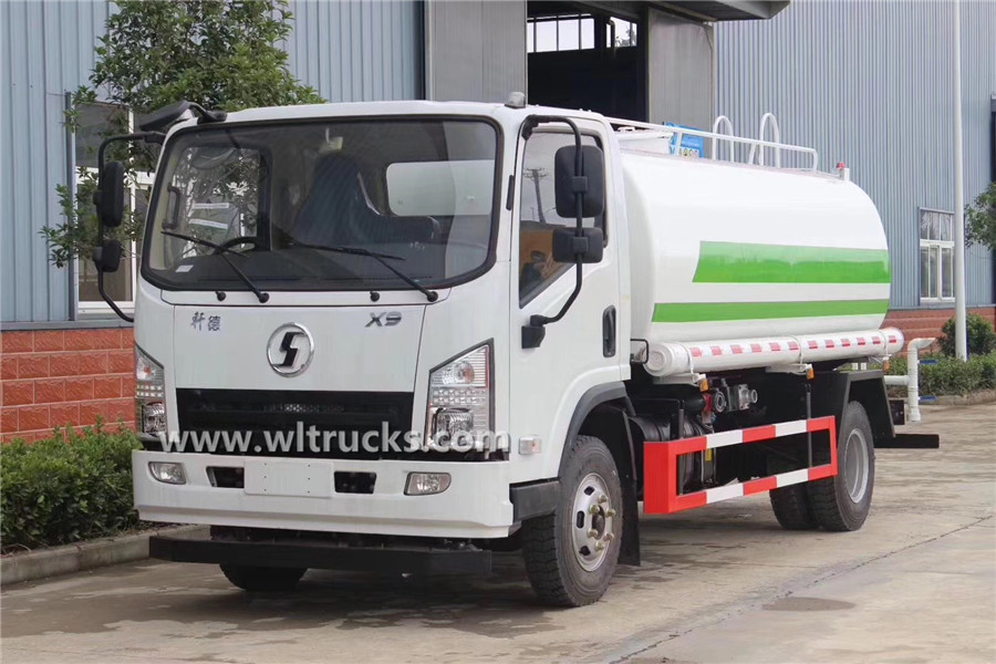Shacman xuande X9 cab 9000liters water truck