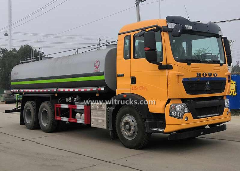 Sino Howo 20cbm mobile water bowser truck