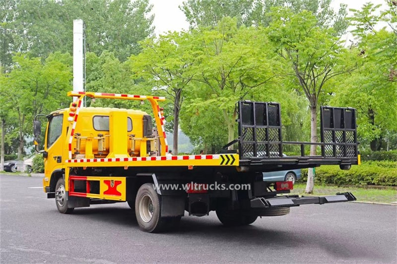 17ft full landed type flatbed wrecker truck