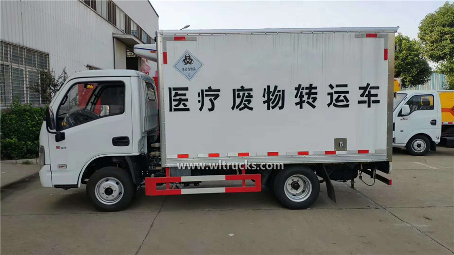 4 wheel Yuejin small medical waste transport vehicle
