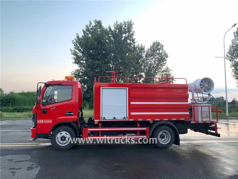 5000L city fire fighting sprinkler disinfection vehicle