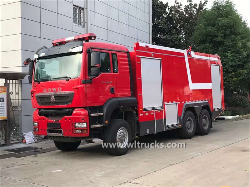 6x6 HOWO emergency rescue fire truck