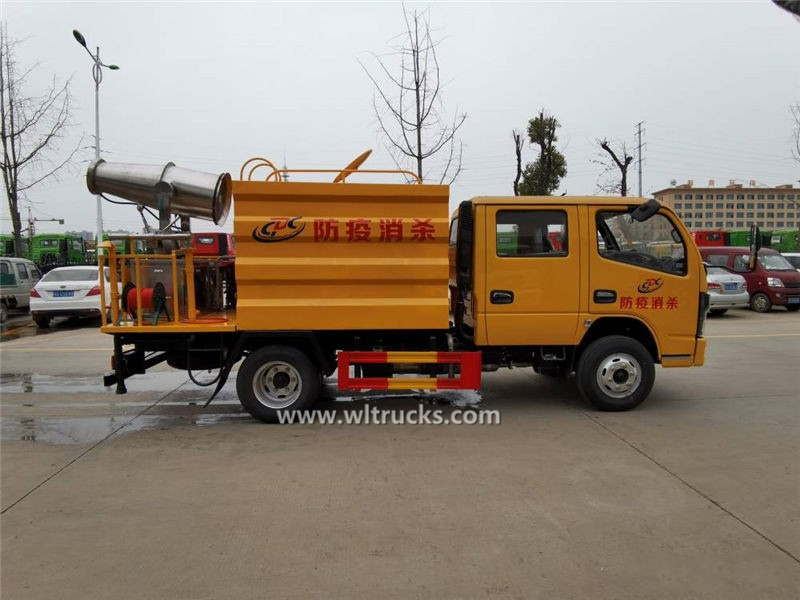 Dongfeng double cabin 3000 liters anti-epidemic disinfection truck