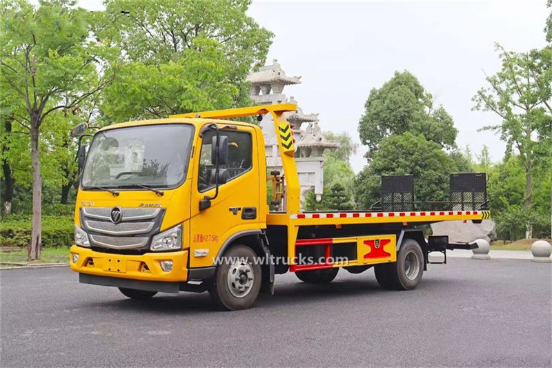 Foton 4t full landed type flatbed tow truck