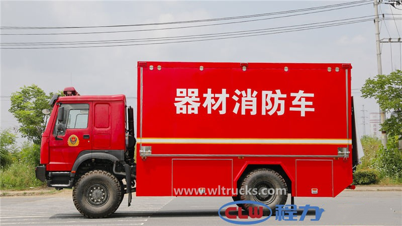 Four wheel drive Sinotruk Howo Fire Equipment  vehicle