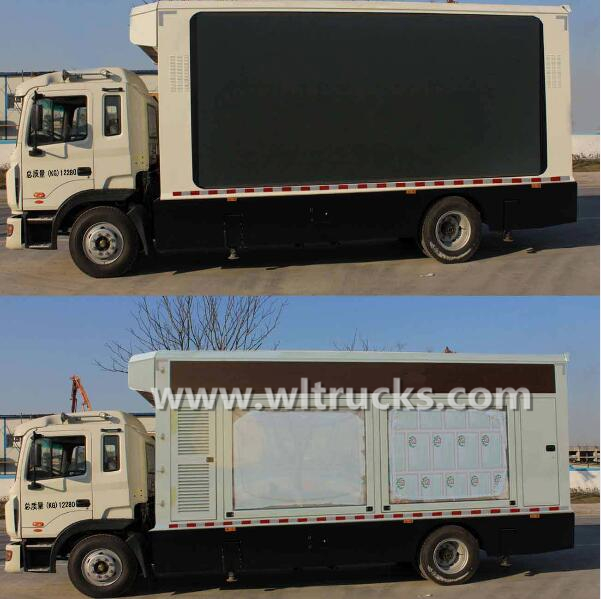 JAC 12 ㎡ mobile led display truck