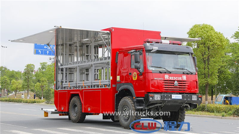 Sinotruk Howo All terrain Fire equipment rescue vehicle