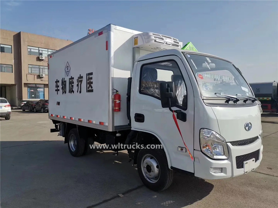Yuejin 1500kg medical waste truck