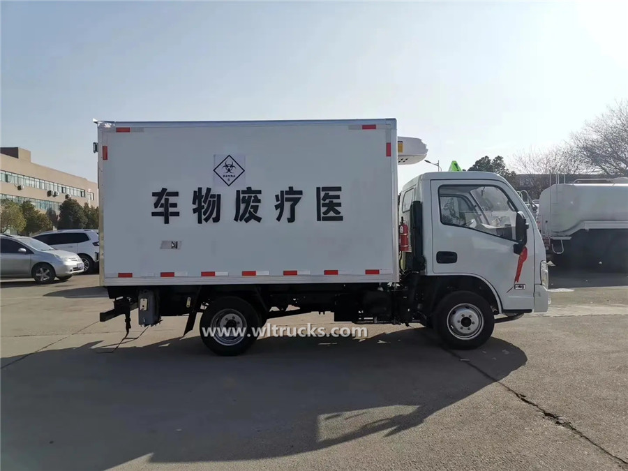 Yuejin mini medical waste transport truck
