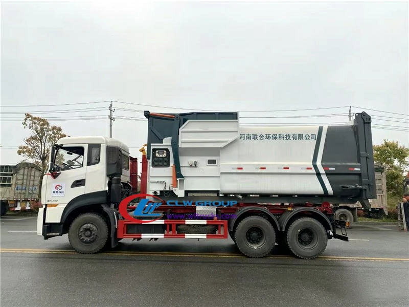 detachable garbage truck with 18cbm Compactor Garbage Station