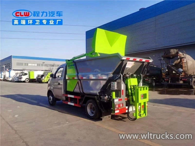 2 ton rear load garbage truck for sale Vietnam
