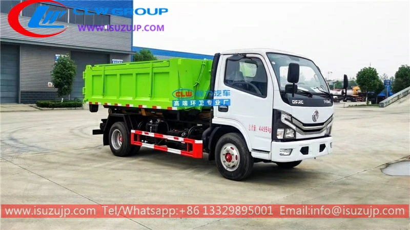 Dongfeng 5000kg hydraulic arm garbage truck
