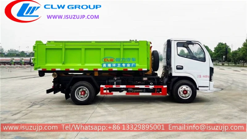 Dongfeng 5mt hook arm container garbage truck