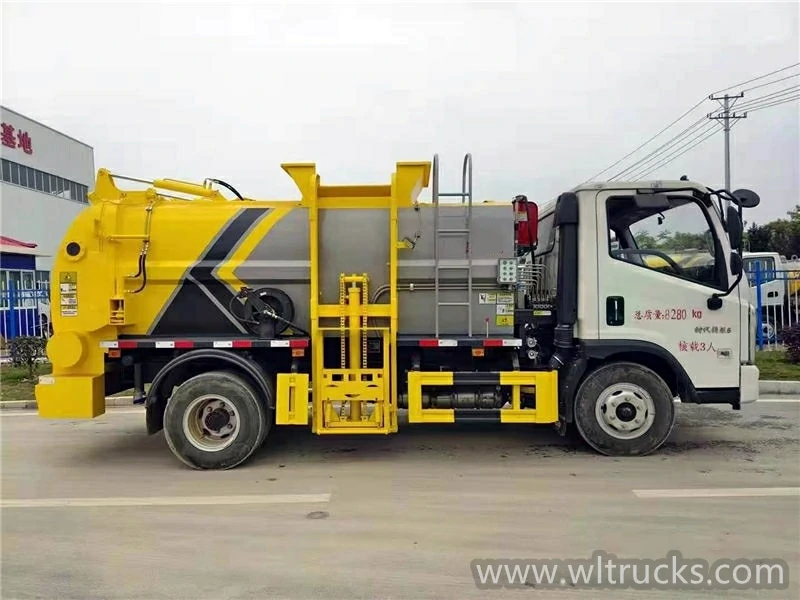 Forland 6 cubic meters Kitchen Waste Disposal Truck Suriname