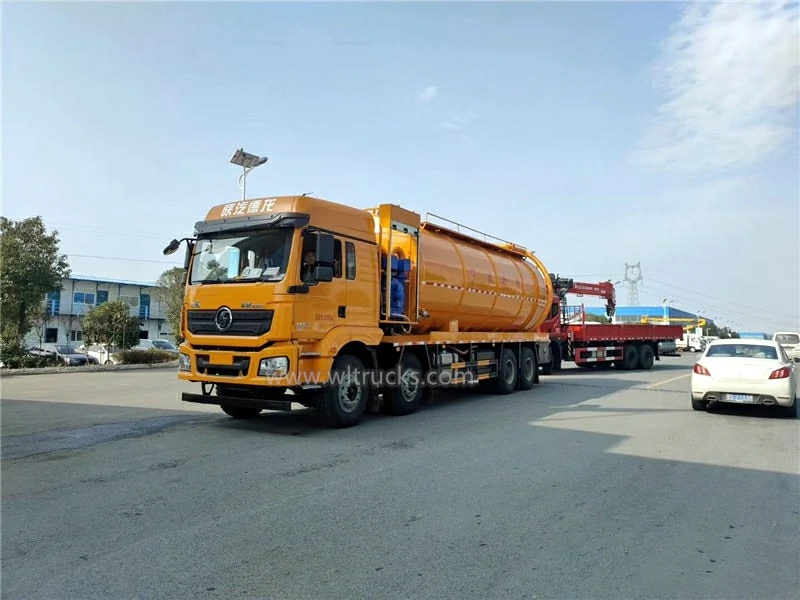 Shacman 8000 gallon combin jet vacuum truck