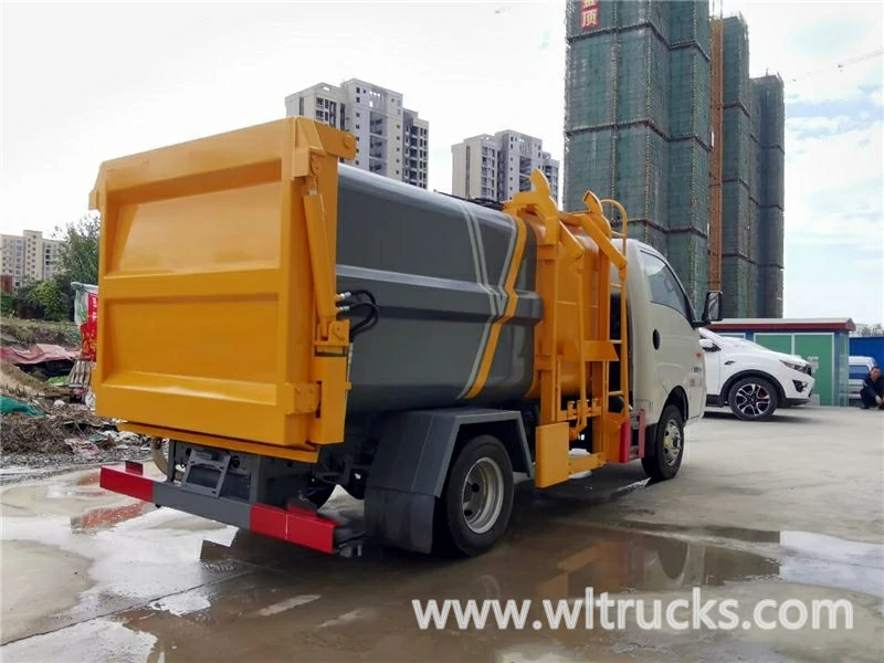 mini 2t waste bin truck