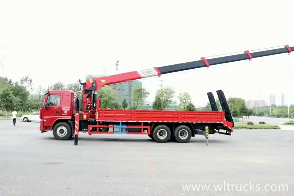 shacman 10 ton hydraulic truck crane