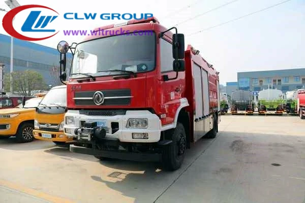 4x4 Dongfeng Tianjin off road fire truck