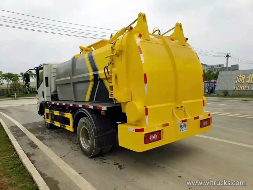 Foton 4 ton side loader garbage truck