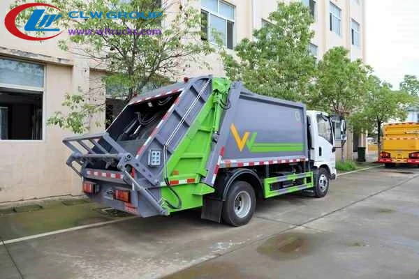 Yuejin brand 5 ton refuse compactor truck