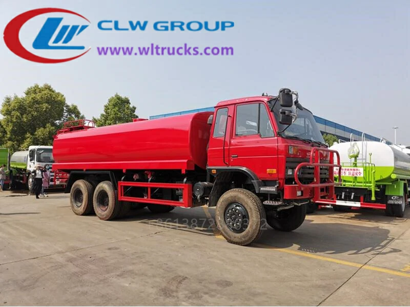 6x6 Dongfeng all drive 20m3 water tank truck