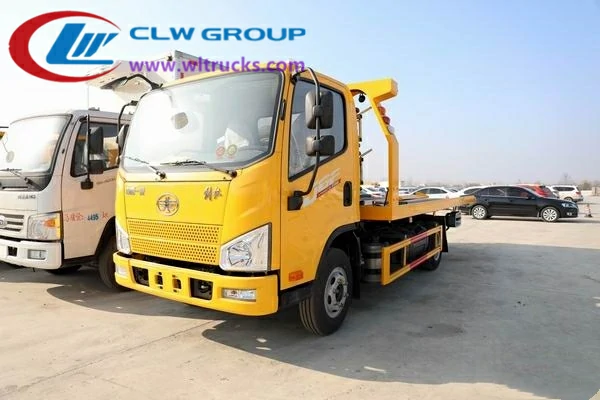 FAW 3T flatbed wrecker