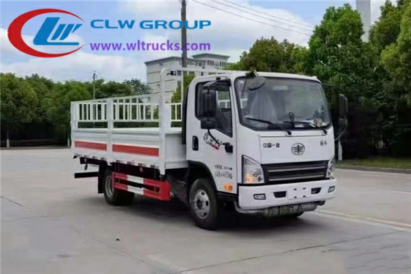 FAW 4 meters cylinder transport truck