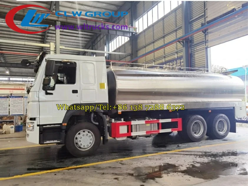 HOWO 20000 liters Stainless steel fuel trucks