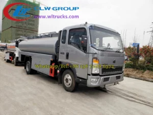 Sinotruk Howo 6000liters petrol tanker