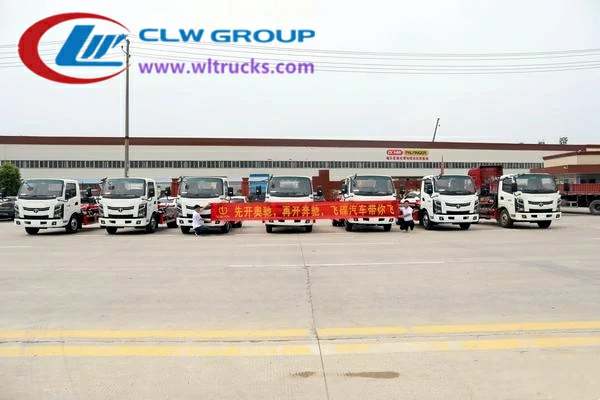 7 units hook loader truck batch shipment to Mongolia