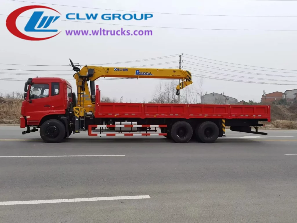 Dongfeng 10 wheel lorry crane