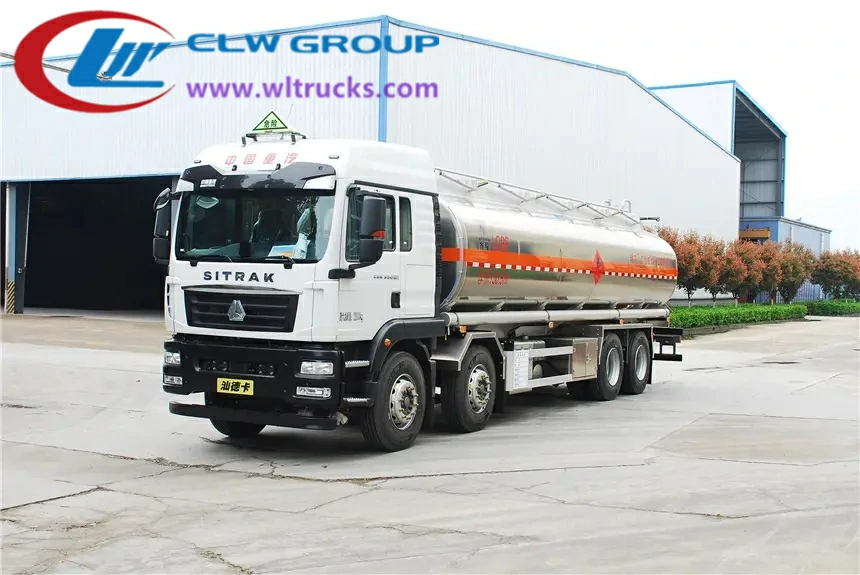 Sino SITRAK 32cbm Aluminum Alloy fuel Tanker