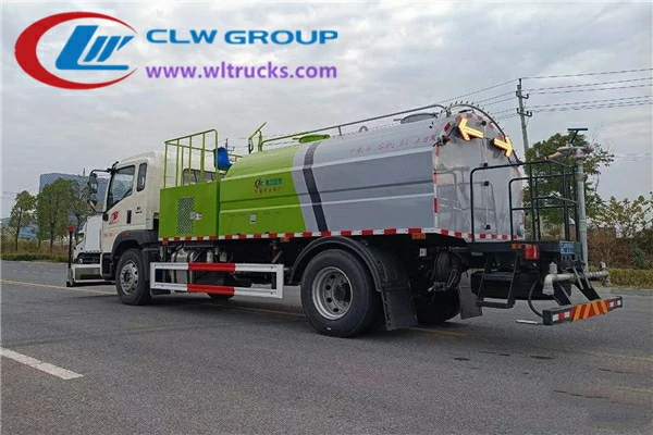 Sinotruk Howo 9.5m3 high pressure cleaning truck
