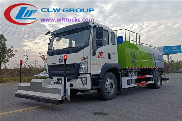 Sinotruk Howo 9.5m3 road cleaning truck