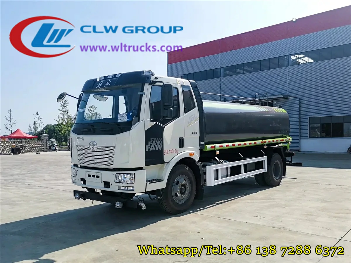 FAW J6L 4000gallons fresh water tanker