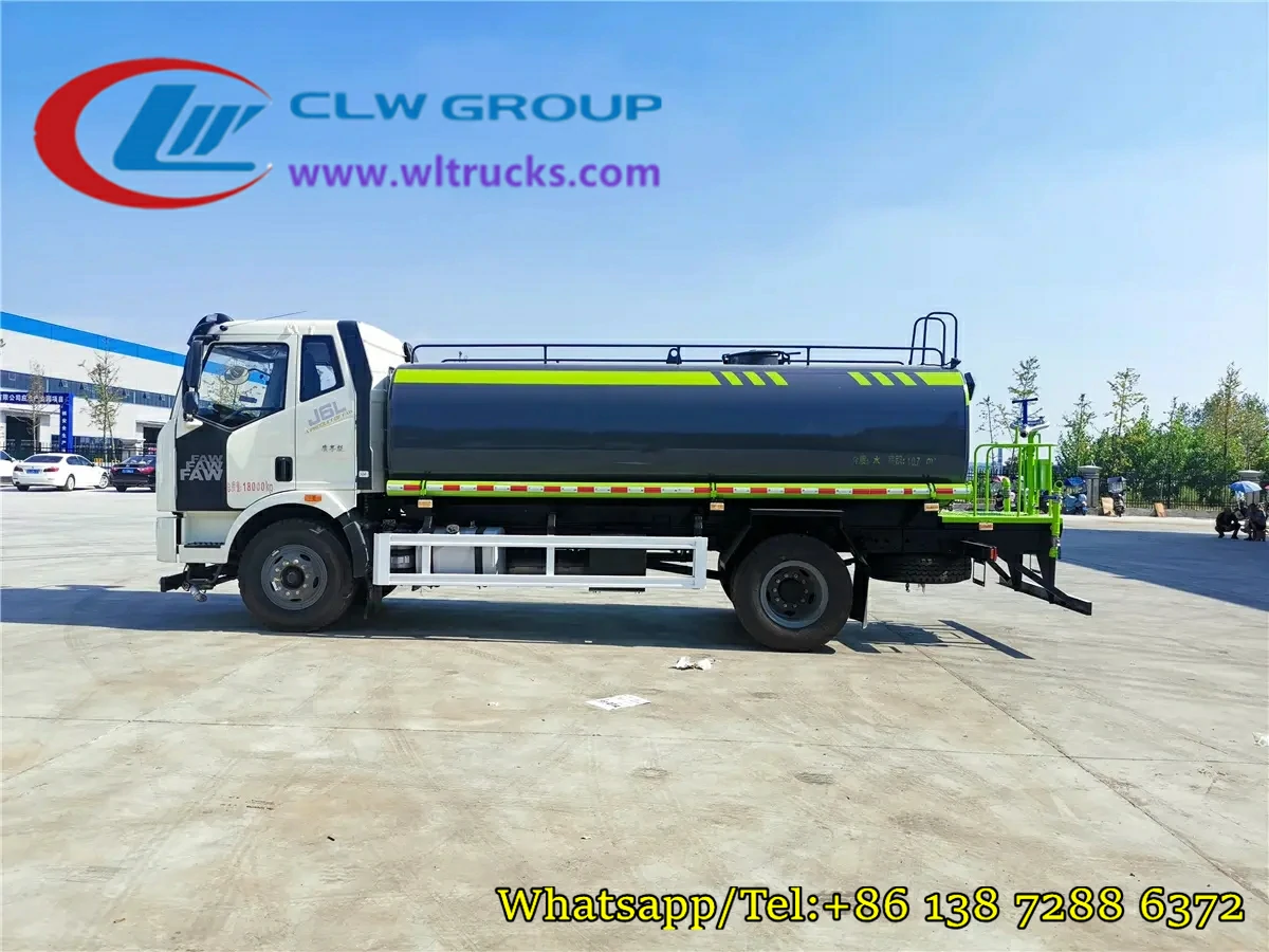FAW J6L 4000gallons potable water tanker