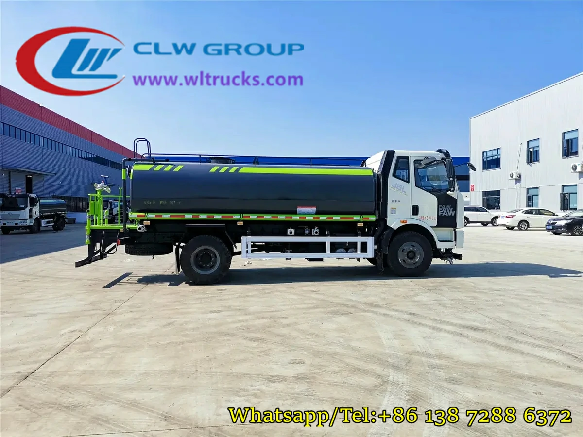 FAW J6L 4000gallons stainless steel water truck