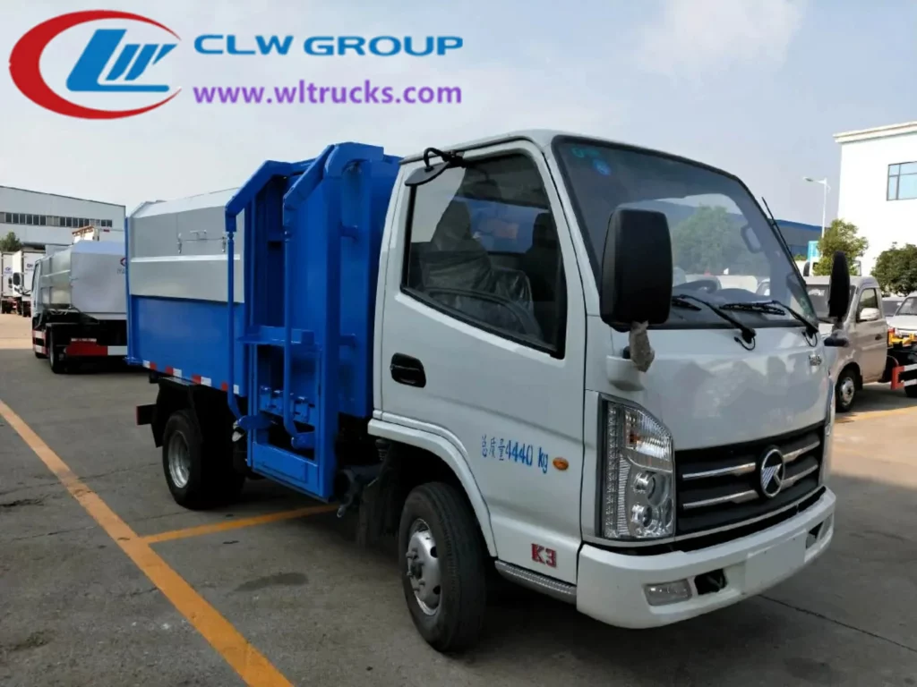 Kama 3 ton side loader waste management garbage truck